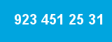 923 451 25 31 923 451 25 31
